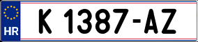 Trailer License Plate